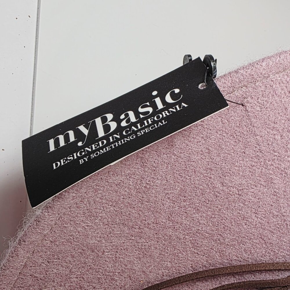 Blush Pink Wide Brim Wool Felt Hat | Boho Rancher Style by myBasic - Picture 4 of 7